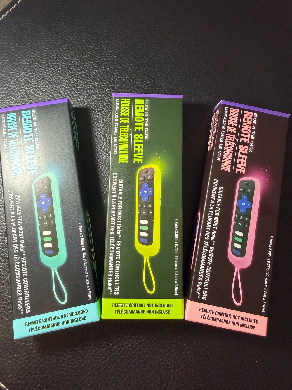 Glow Remote Sleeve Case in Blue, Green, and Pink - Protective Silicone Cover